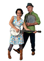 Press photo of Evie Ladin & Keith Terry, Crosspulse Duo