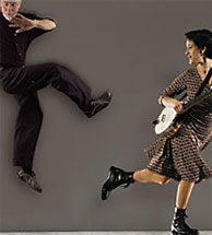 Press photo of Keith Terry & Evie Ladin, Crosspulse Duo